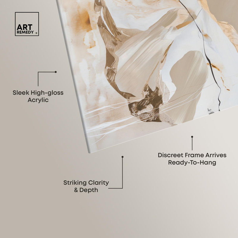 Ensemble de paires abstraites de luxe doré, art abstrait acrylique par Art Remedy, prêt à être accroché, H 54 po x l 36 po