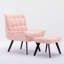 Caernarfon Upholstered Slipper Chair with Footstool-1302619638