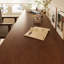 Bureau de direction rectangulaire en bois massif brun noisette-307669318