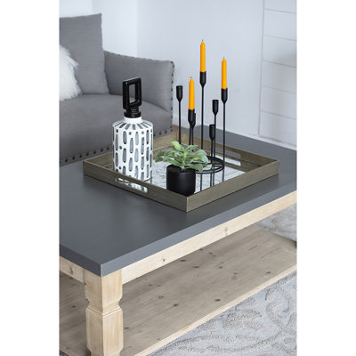 Table basse 47,8 x 28 x 18,8 po - Personnalisation de la perfection en béton et en bois
