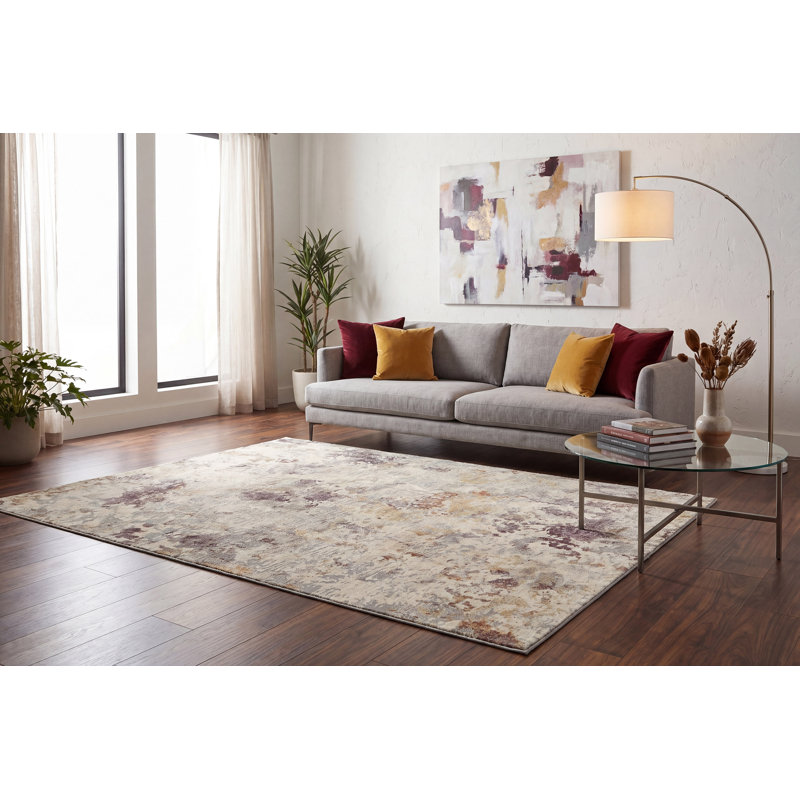 Maurin Abstract Indoor Rug, Rectangle 3'11" x 5'7"
