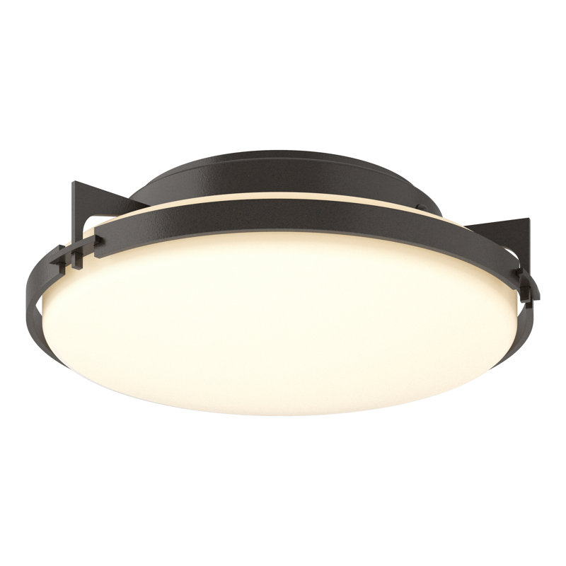 Metra 2 - Light 14.2" Flush Mount, Oil Rubbed Bronze