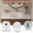 48'' Modern Single Bathroom Vanity with Ceramic Top, Brown Wood Vanity with Ample Storage