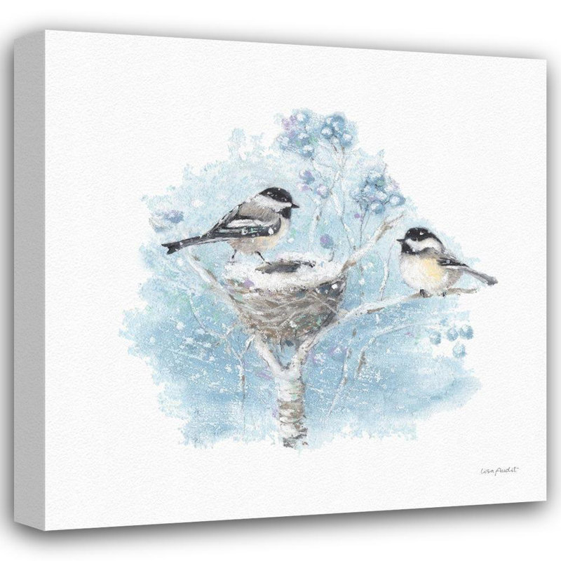 Lark Manor ™, œuvre d'art sur toile tendue de la galerie Lisa: Let it Snow, H 15 po x l 15 po