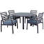 Chaise de patio avec coussins sunbrella Shoaf