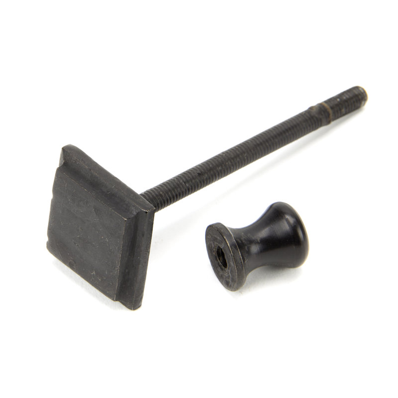Art Deco Slimline Door Knocker, External Beeswax