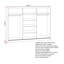 Cascio 3 Door Sliding Wardrobe-76067296