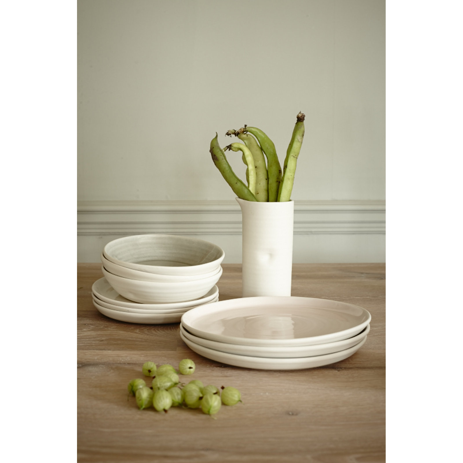 Pinch Stoneware Salad Bowl, Gray