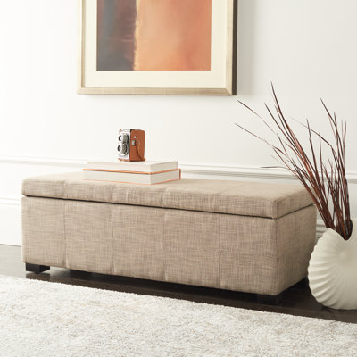 Banc de rangement à couvercle rabattable Graysie