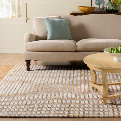 Martha Stewart 9529 jute touffeté à la main à 40%; 40% laine; Tapis géométrique 20% coton