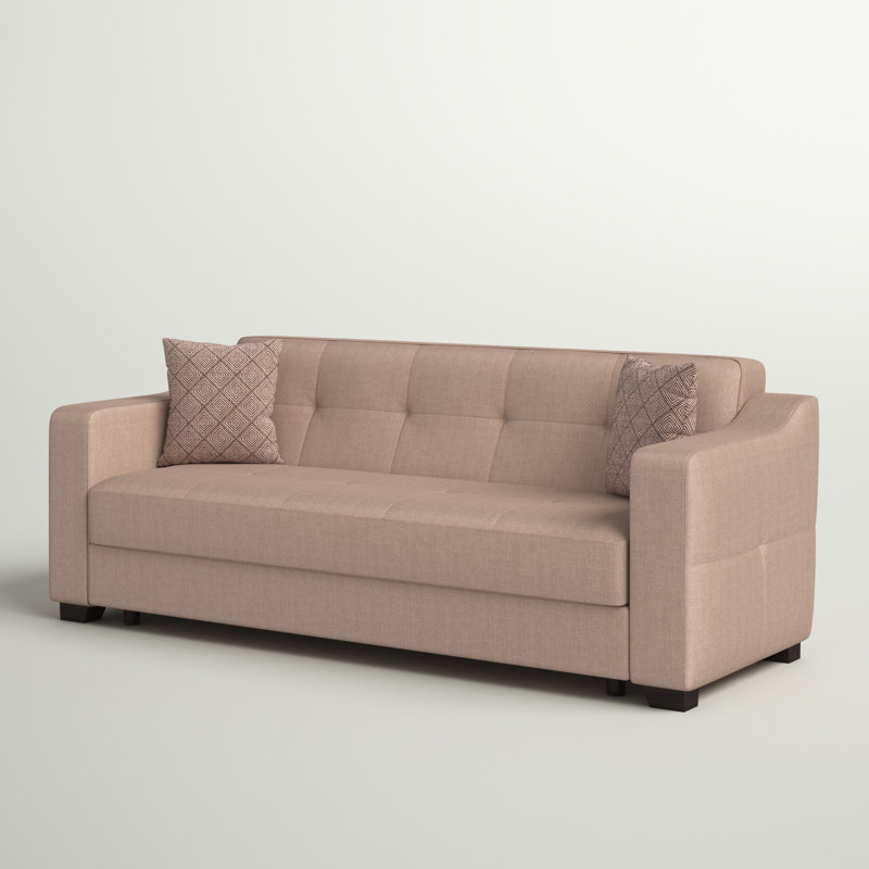 Ryder Full / Double 87.8'' Upholstered Tufted Convertible Sofa