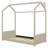 Twin Velvet House Bed With Roof Cozy Space-1560767244-1560767474