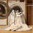 Machine Washable Orlandra White Rose Minimalist Solid Color Rug in Beige – Beige Binding-534011151