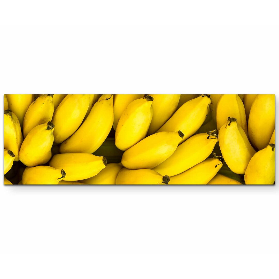 Leinwandbild Bündel reifer Bananen