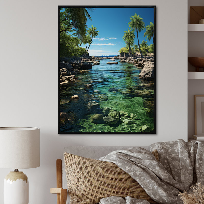 Cuba, paradis vert sur toile, Gold Picture Framed, 44" H x 34" W