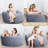 Bean Bag Chair 48 Inch Giant Memories Foams Beanbag with Removable Washable Velvet Cover, Cozy Sofa Chair for Adults Kids Living Room-848079566