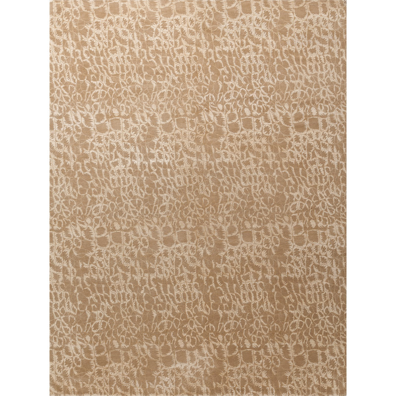 Hand Knotted Animal Print Area Rug, Rectangle 10" x 14"