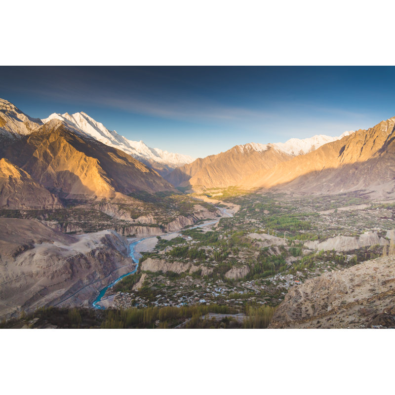 Natural View Along Karakorum Mountains by Primeimages - No Frame Print on Canvas, 81cm H x 122cm W
