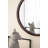 20"Circle Wall Mirror with Wooden Frame-1913323467