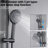 Wall Mounted Dual Shower Head System With 10" Rain And Handheld - Matte Black Metal Adjustable Spray Patterns