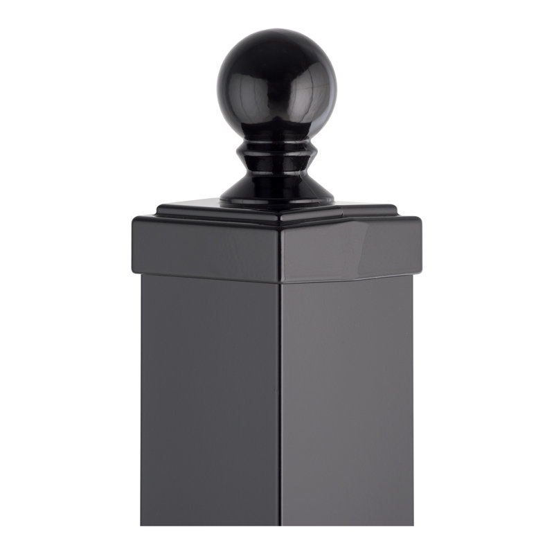 Ball Finial, Black
