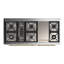 Majestic III Series 60 Inch Dual Fuel Range with 7 Sealed Burners, Griddle, in Blue Grey (Liquid Propane, Burnished Trim)-117886134-117886135-117886139