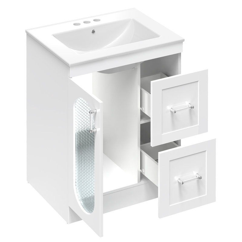 Meuble-lavabo simple 24,17 po avec comptoir d'évier