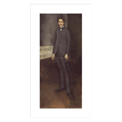 George W. Vanderbilt by James McNeill Whistler -Framed Giclee Print