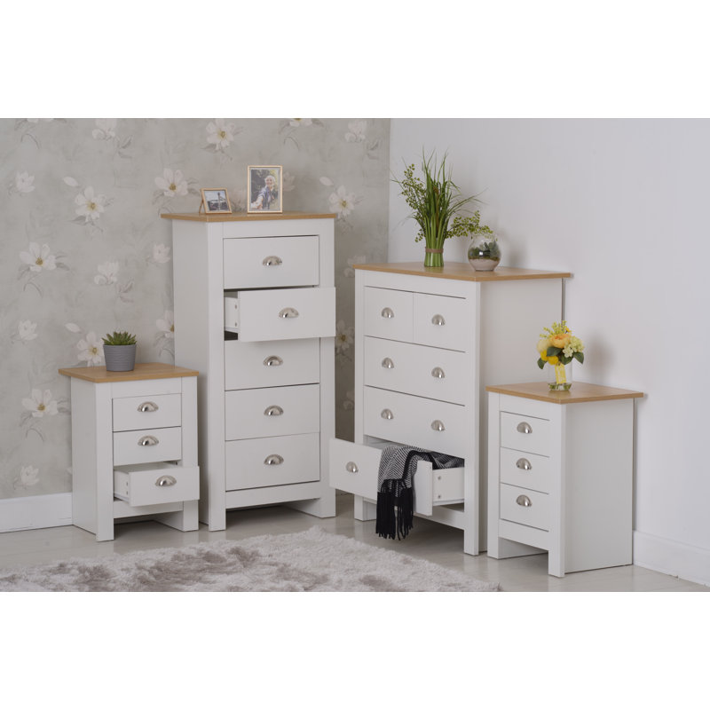 Susana Piece Bedroom Set, Natural/White