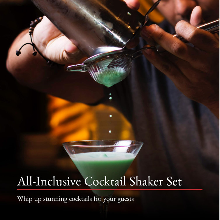 Prep & Savour Bartender Cocktail Shaker SetAlcohol Drink Mixer For