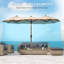 Outdoor terrace umbrella with tilting mechanism-1788687393