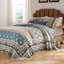 Ensemble de courtepointe grand bleu 3 pièces Greenland Home Fashions Thalia 90 x 90 + 20 x 26 (2)-762922076-700152631