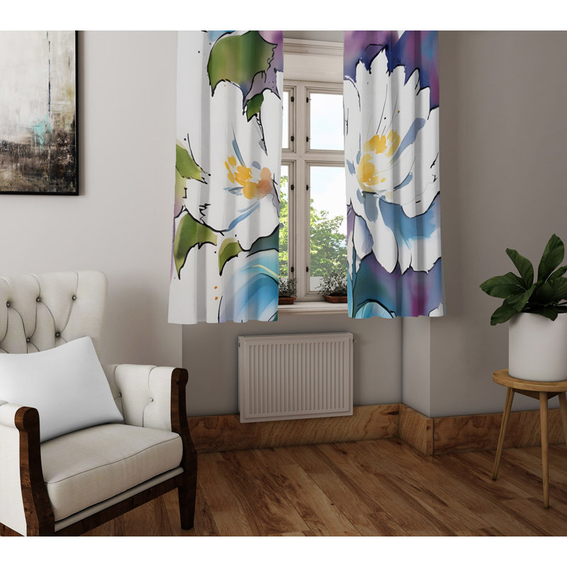Rideau en polyester Breasha, L 40 po x L 61 po