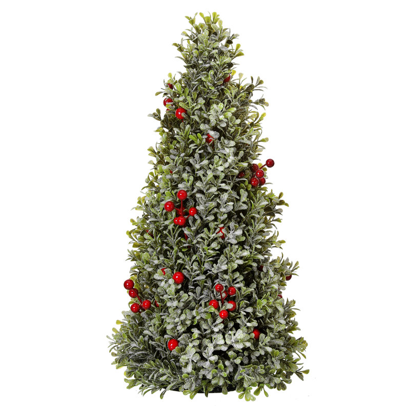 Faux Boxwood Topiary, 18" H x 9" W x 9" D
