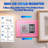 Electronic Safe Box with Key and Digital Keypad, Pink Security Lock Box, Small Home Safe 0.25 Cu Ft, Heavy Duty Solid Steel, Wall or Floor Mounted, for Money Jewelry Documents