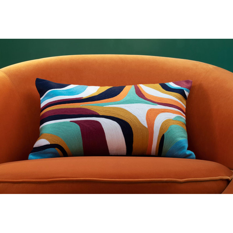 Lance Abstract Rectangular Throw Cushion