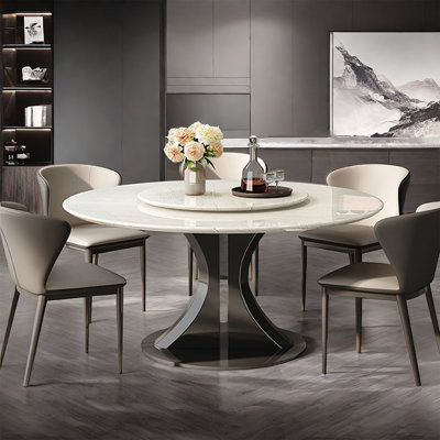 Simple Modern Luxury Marble Round Dining Tables
