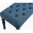 Tufted Turned Leg  Dining Bench, Blue-545234811