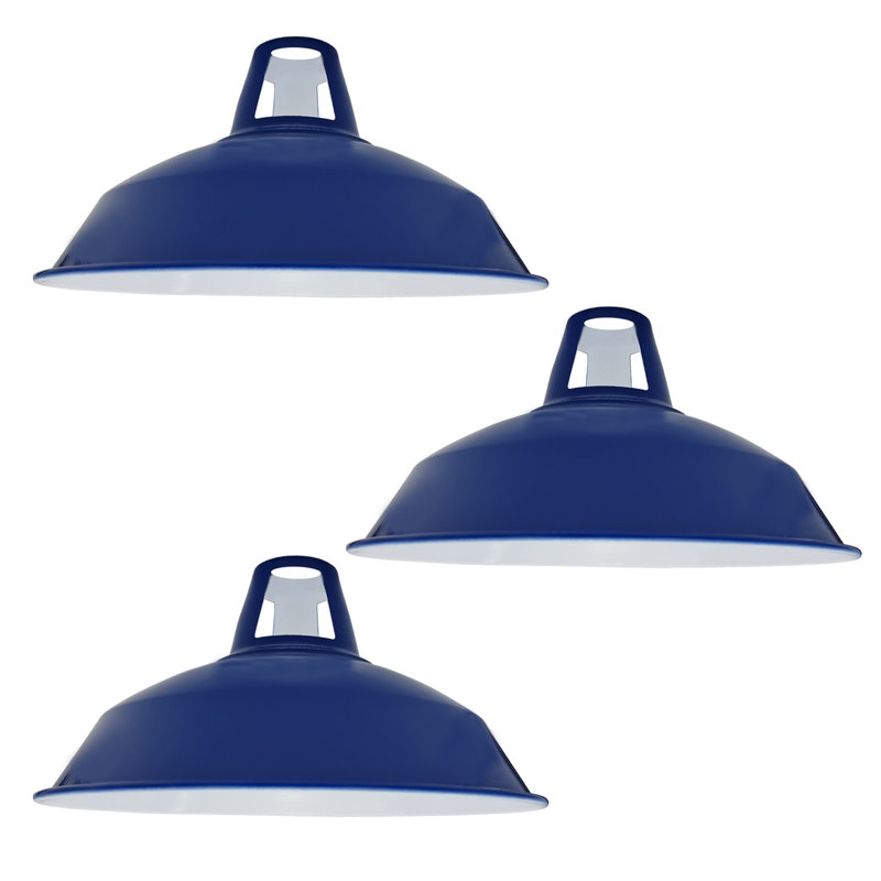 Harshaw 16cm H Metal Bowl Pendant Shade ( Uno ), Navy