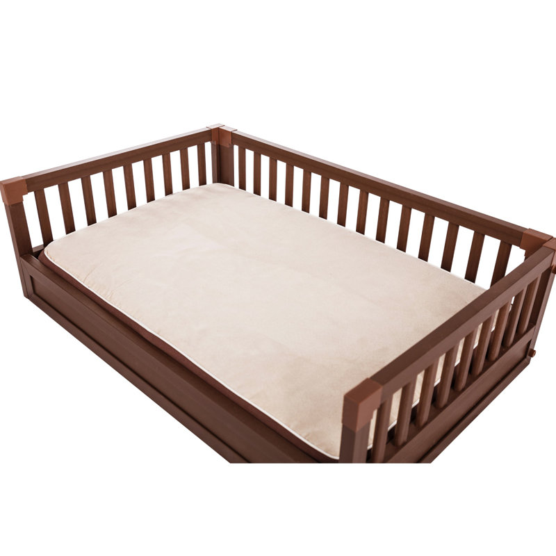 Canapé pour chien avec coussin amovible Ace, Moyen (l 28,7 po x P 20,1 po x H 8,7 po), Rouge-brun