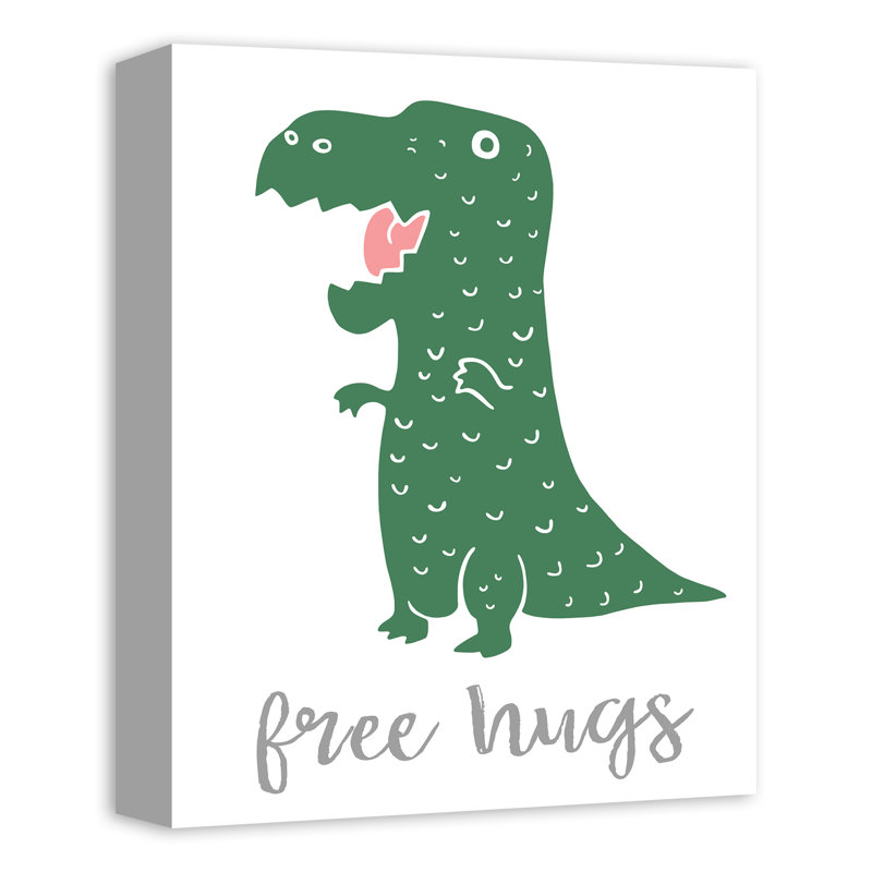 Art sur toile hugs t-rex dino Maywood