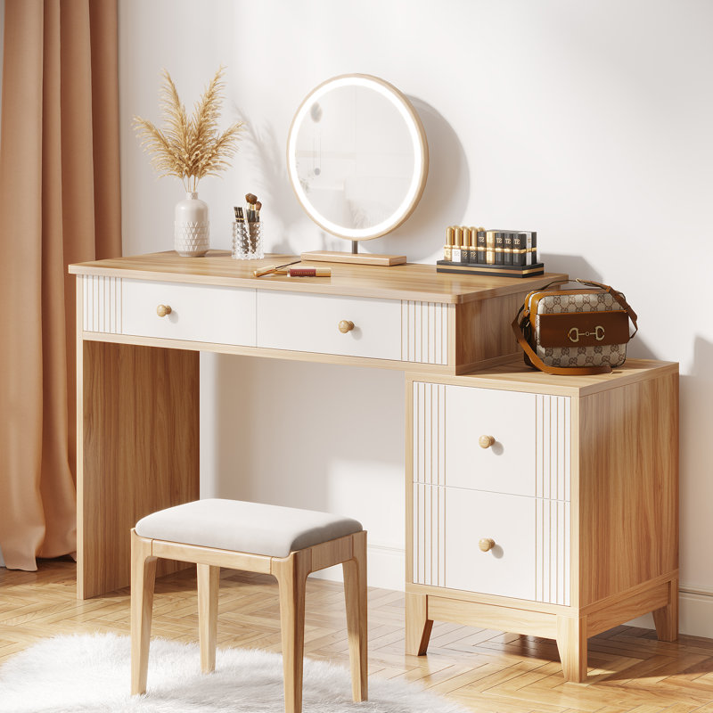 Dressing Table, Oak/White
