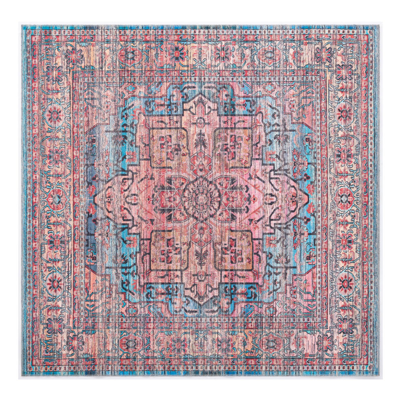 Hedgepeth Oriental Indoor Rug, Square 7'3" x 7'3"