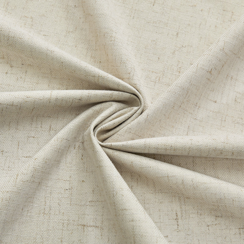  Panneau de rideau à œillets en lin de couleur unie 100% imperméable et occultant Leming (ensemble de 2), L 52 po x L 108 po