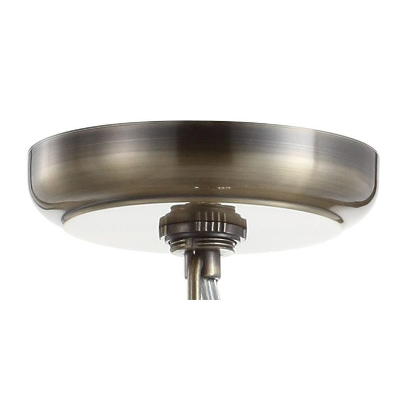 Tatianna 1 - Light Antique Brass/Clear Pendant, 15" H x 12" W x 12" D