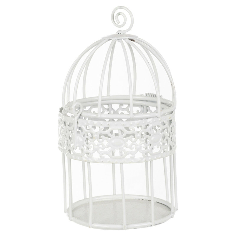 Palaiseur Decorative Bird House Or Cage, White