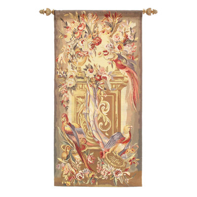 Wall Hanging Antique Tapestry 3'1'' X 6'3''