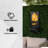 Wall Base Fountain with Lights-1084366134