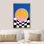 Abstract Vibrant Color Blocks " IDEA4WALL Framed Canvas Print Wall Art Preppy Room Decor Minimal Retro Futuristic 3D Geometric Pattern Abstract Shapes Illustration Nordic Colourful For Living Room, Bedroom, Office "