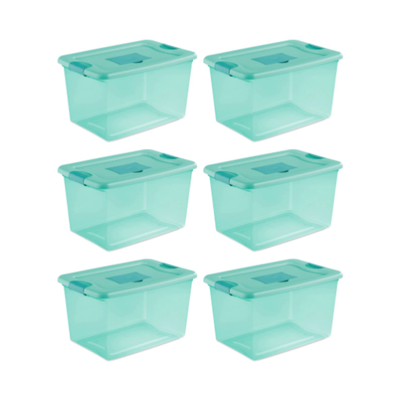 Ensemble de 64 bacs de rangement en plastique 64 pte, 18